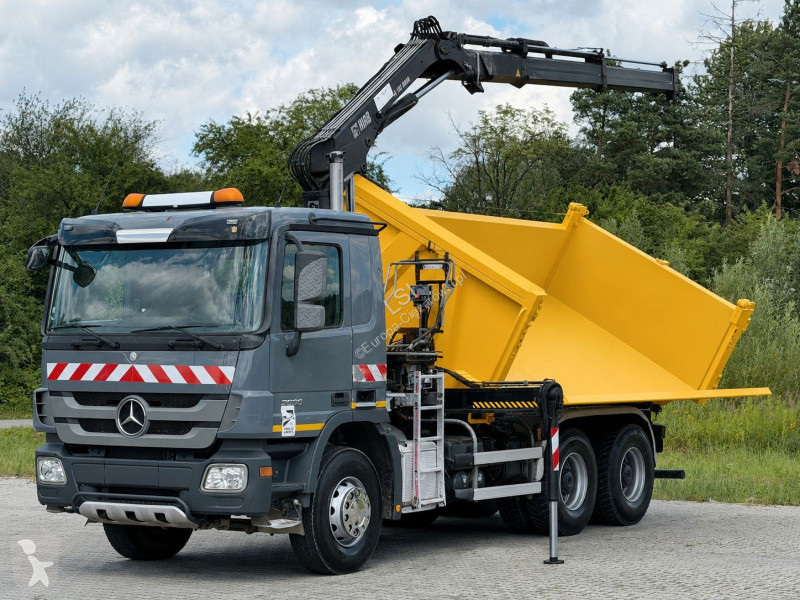 شاحنة Mercedes ACTROS * KIPPER 4,80 + KRAN/FUNK...