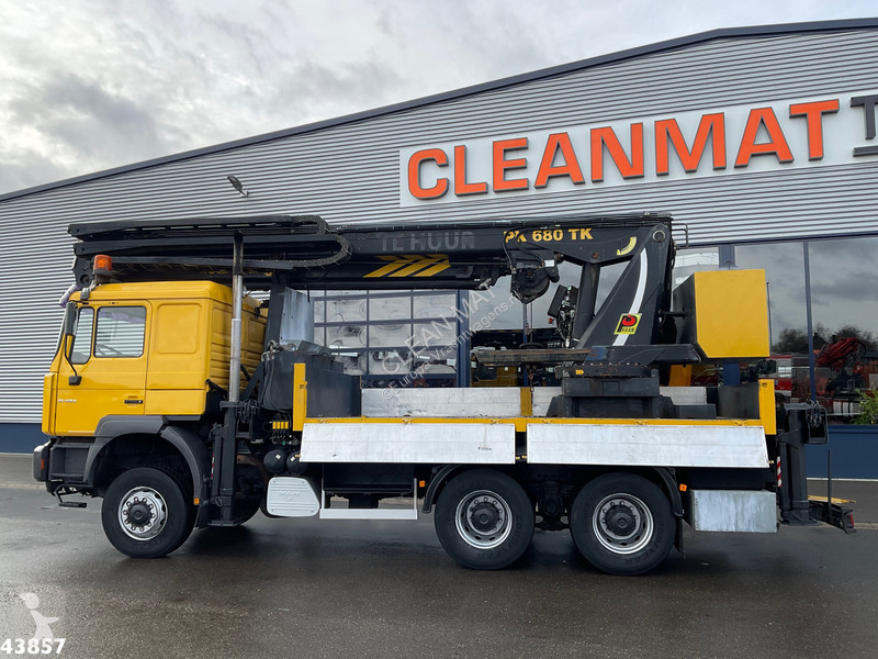 Lastbil MAN 6x6 Full Steel Manual Palfinger 68...