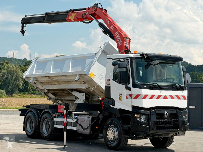 Камион Renault C 380* KIPPER 5,20 m* KRAN/FUNK...