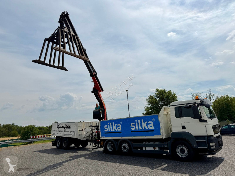 شاحنة MAN TGS 26.440 6x2 Kalkstein Kran...