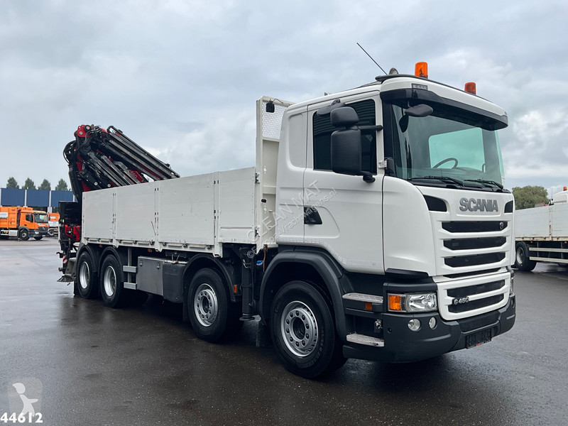 شاحنة Scania 450 8x4 Euro 6 Fassi 66 Tonmeter...
