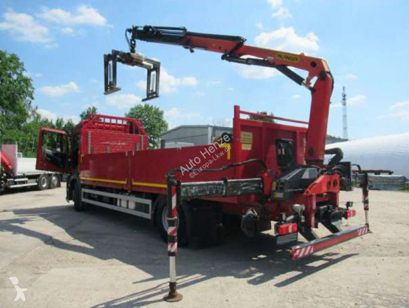 شاحنة Mercedes Antos 1830 L Pritsche Heckkran Funk