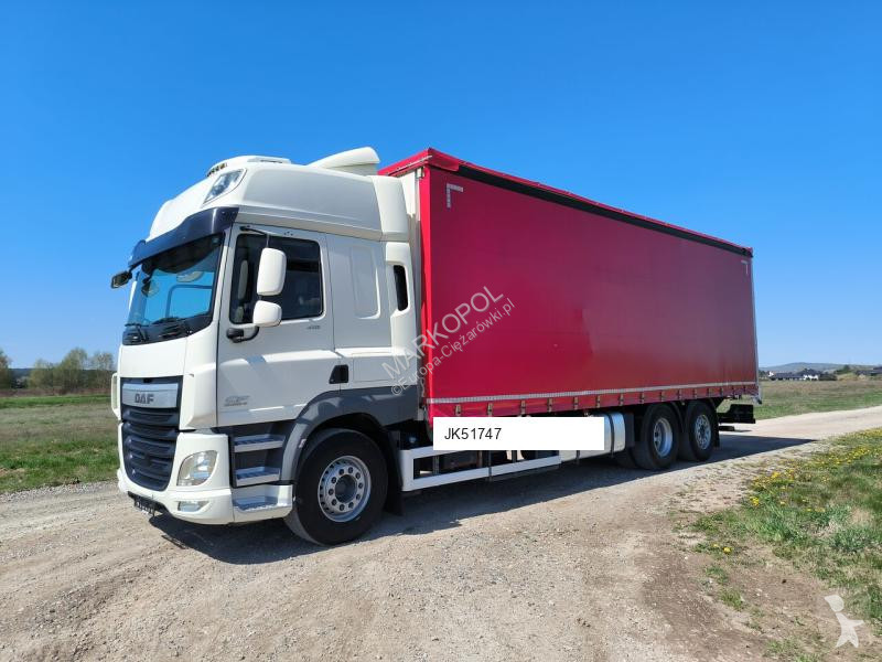 شاحنة DAF CF410/ SOLÓWKA/ FIRANKA/ 6x2/ EURO 6/...