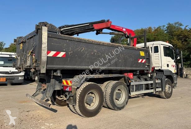 شاحنة MAN BI-BENNE MARREL + grue HMF 1310K3...
