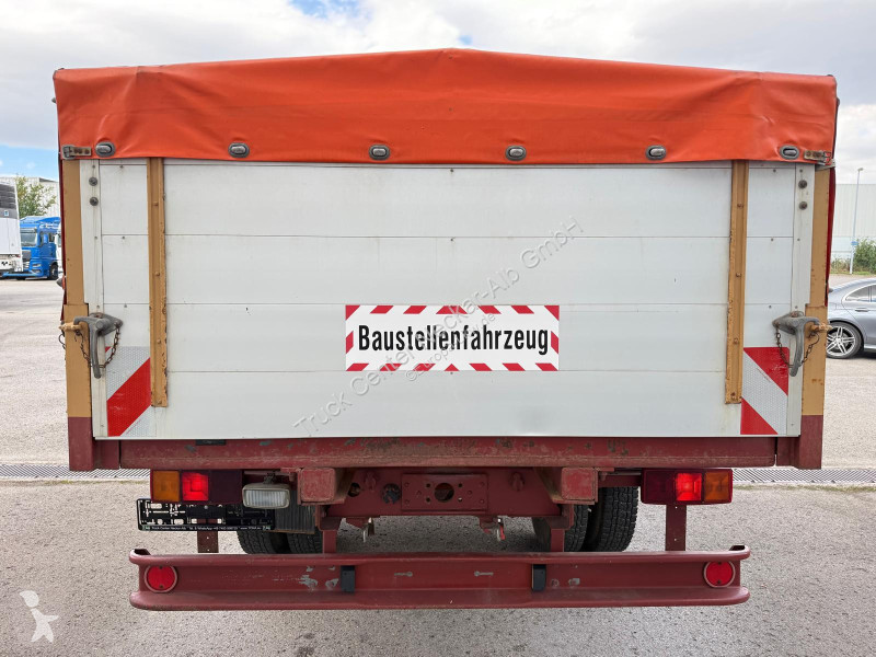 شاحنة Mercedes Plattendruckwagen Planen Aufbau...