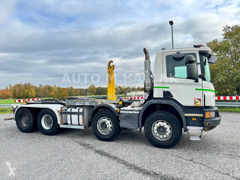 شاحنة Scania 410 Abrollkipper 8x4 alfinger...
