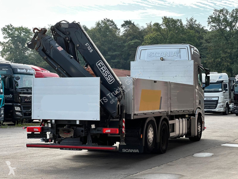 Lastbil Scania R450 6x2  Pritsche FASSI 155 K...