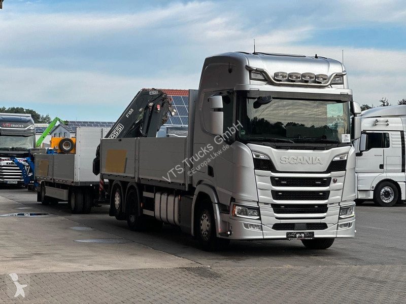 Lastbil Scania R450 6x2  & Fliegl/ FASSI...