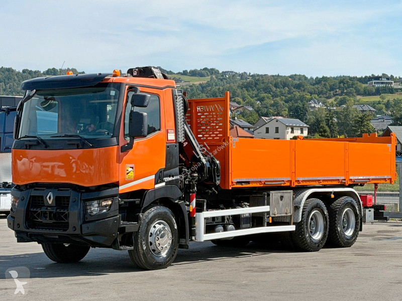 شاحنة Renault C 430 *KIPPER 6,45m*HIAB 144 BS-3...