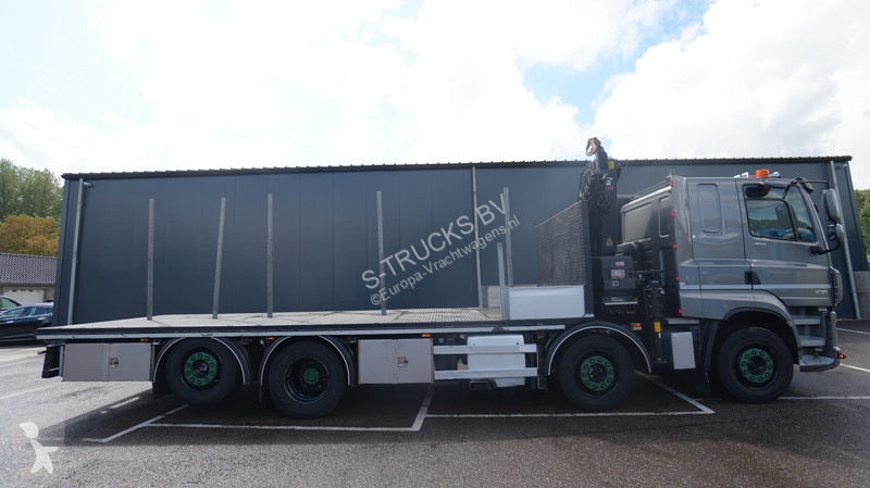 شاحنة DAF 480 8x2 Open box truck with Hiab...