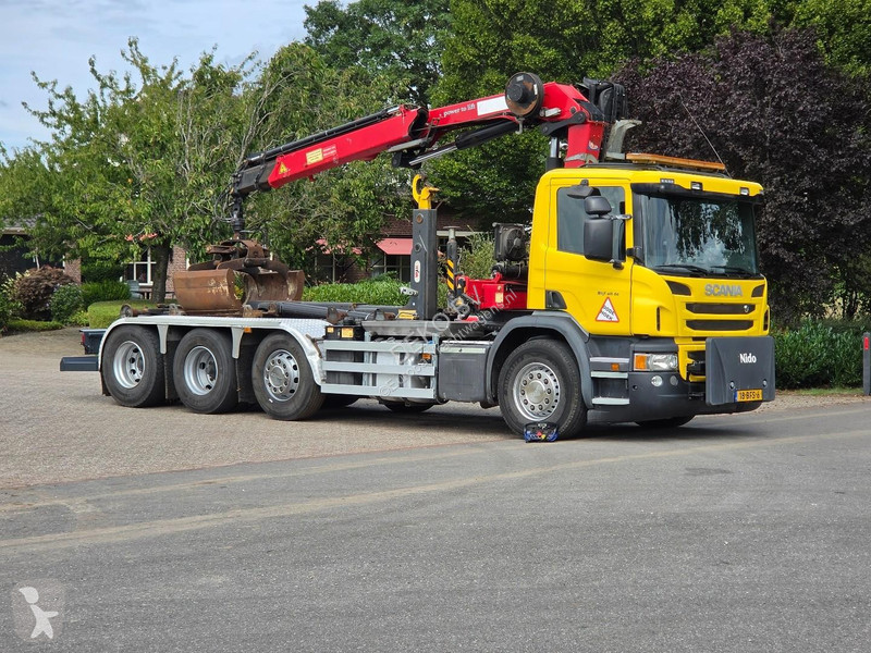 Camion Scania P450 8x2!! CRANE/HOOK!!...