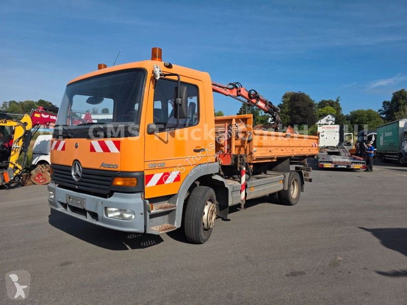 Camion Mercedes 1218 / Kipper+Kran / load...