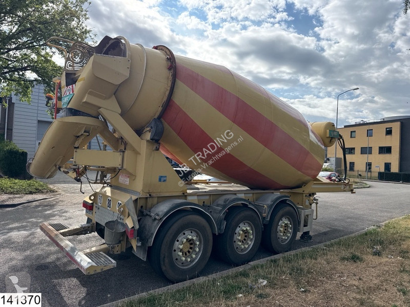 Oplegger MOL Beton mixer 12 m3, Lift axle