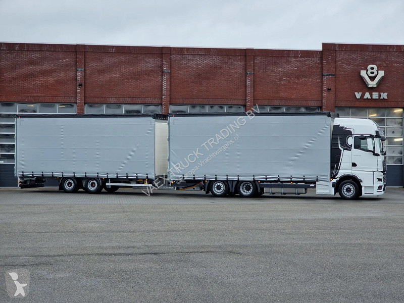 Camion MAN TGX 6x2 - Tautliner - H&W trailer -...