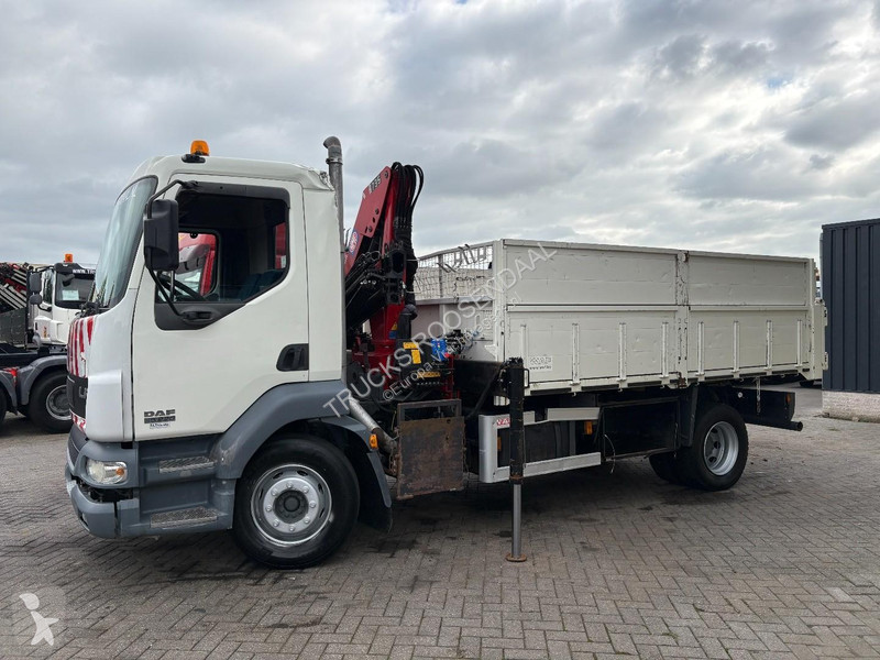 Грузовик DAF 55220 + HMF 735 K2 -- 2X EXT. +...