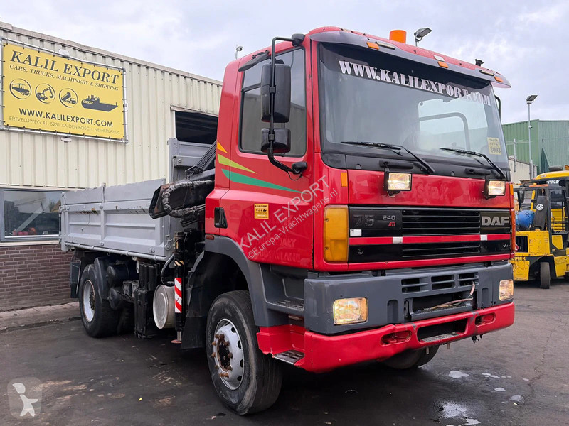 Lastbil DAF 75.240 DAF 75.240 Kipper With Hiab...