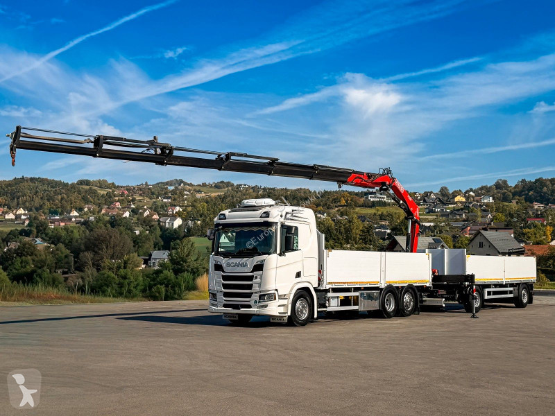 Scania 500 FASSI F235 A.2.26 + FUNK + Anhänger!...