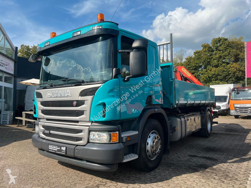 Lastbil Scania 320 Kipper Funk-Kran...