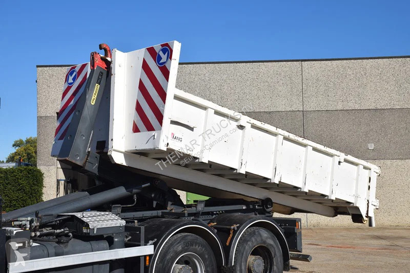 DAF 410 +Hooklift Palift 18t. and HMF crane truck