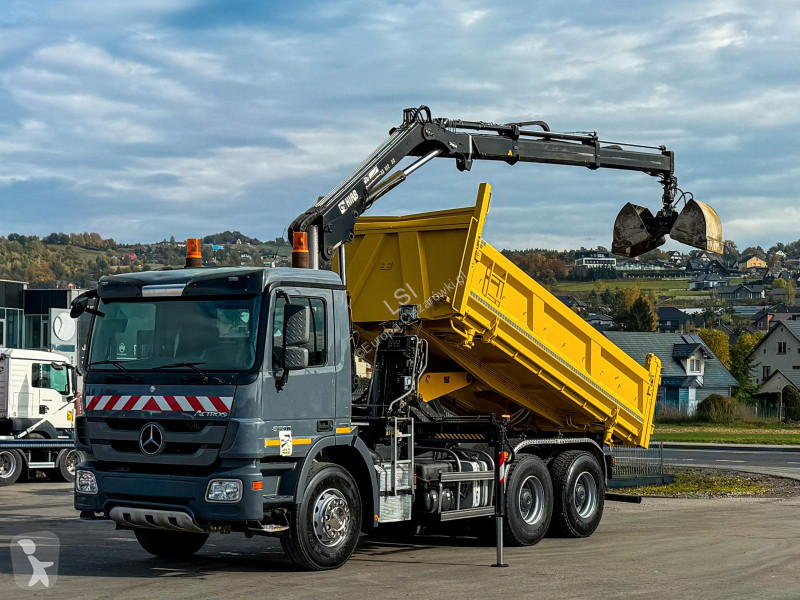 Kamion Mercedes ACTROS * KIPPER 4,80 + KRAN / 6x4