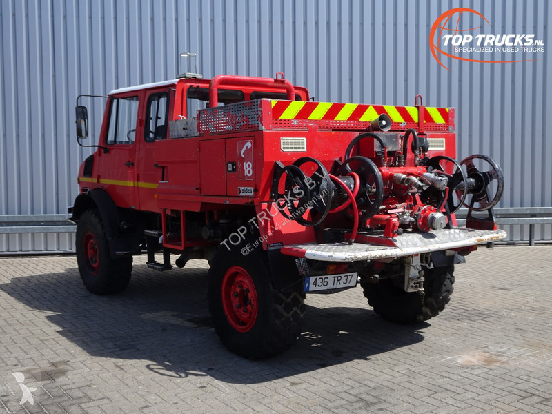 Fire Truck Used Mercedes Unimog U 1550 L Unimog U1550 L 437 Benz Doppelkabine Sides Ccf00 Ltr Expeditievoertuig Camper Diesel Ad N