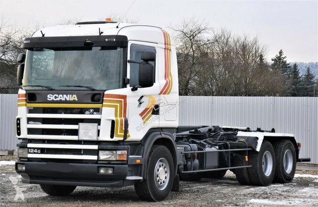 Camion Scania R124 470 Abrollkipper * 6x2 *...