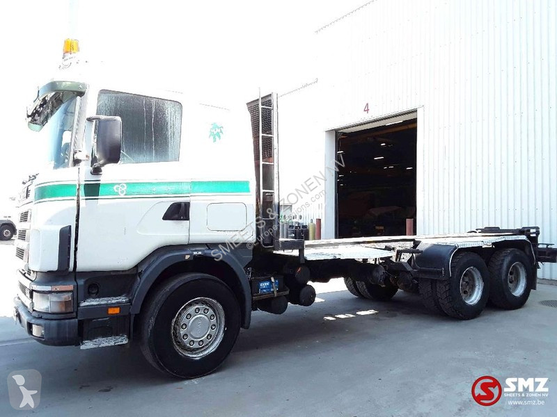 Lastbil Scania 144 530 6x4 manual pump