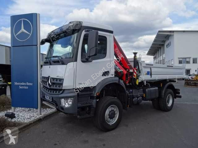 Mercedes-Benz Arocs Licence camion grue avec benne RTR vert