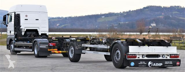 Camion MAN 18.440 Fahrgestell 7,00m + Anhänger...