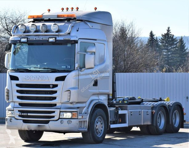 Camion Scania 480 Abrollkipper * 6x4 * Top...