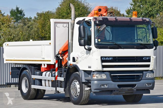 Camion DAF 75310 Kipper 4,30 m + KRAN * TOPZUSTAND
