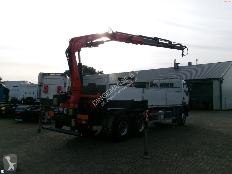 Camion Renault Plateau Kerax 380 Dxi 6x4 Fassi F215A 0 23 Occasion