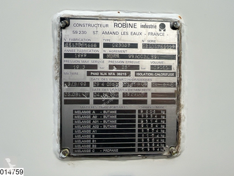 Kamion Renault 210 19010 Liter, LPG GPL,...