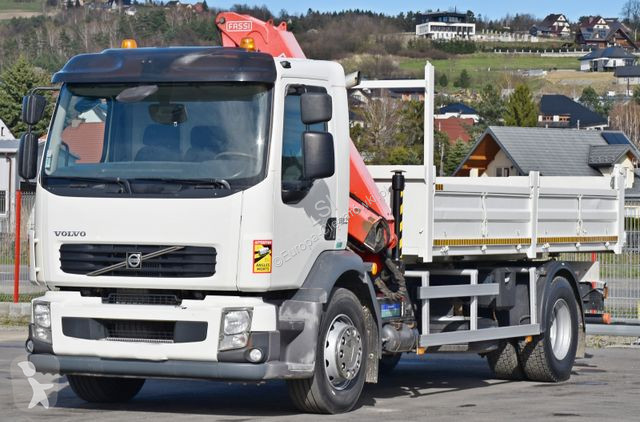 Kamion Volvo 290 KIPPER 4,90m * FASSI F95A.22 +...
