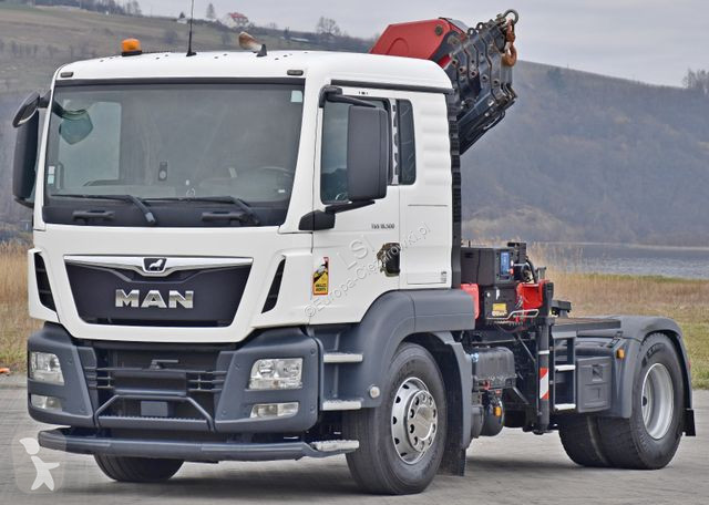 Lastbil MAN 18.500 Sattelzugmaschine + KRAN /FUNK