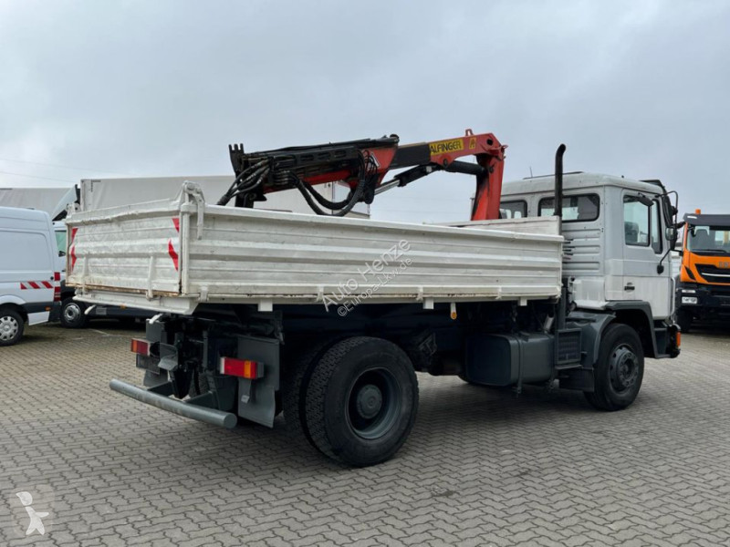Lastbil MAN F90 18.232 FK 2-Achs Kipper Kran...