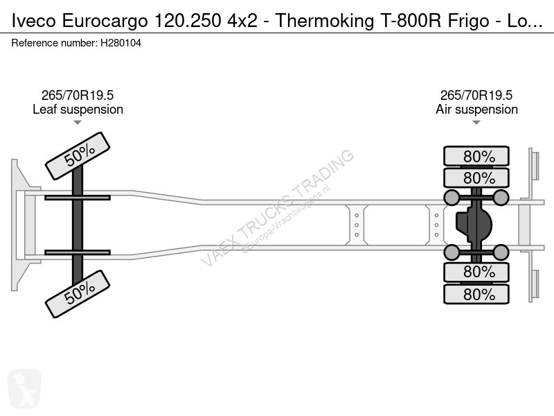 Kamion Iveco 120.250 4x2 - Thermoking T-800R...