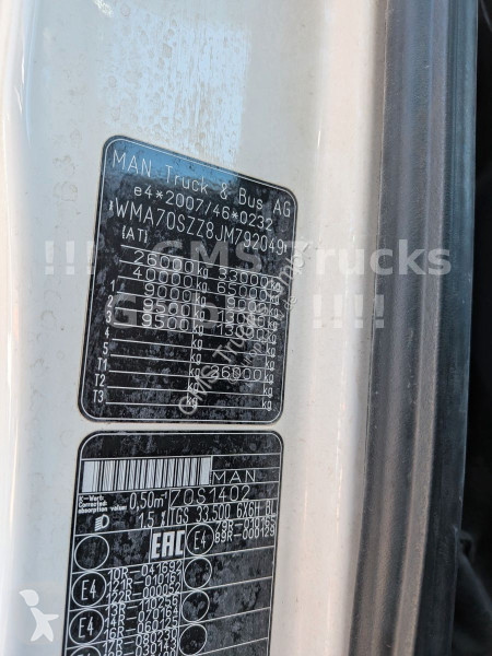 شاحنة MAN 33.500 / 6X6 / Manual / Meiller...