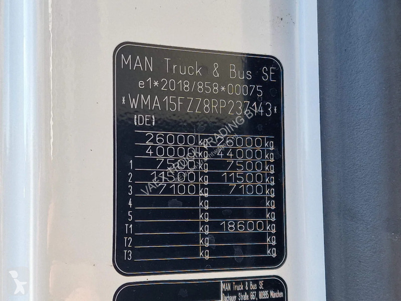 Camion MAN TGX 6x2 - Tautliner - H&W trailer -...