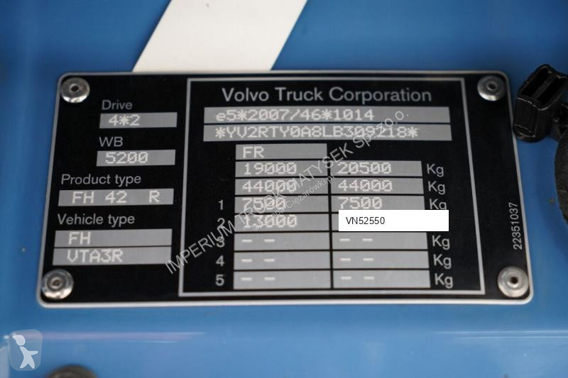 Грузовик Volvo FH 460 / ZESTAW TANDEM / 120 M3...