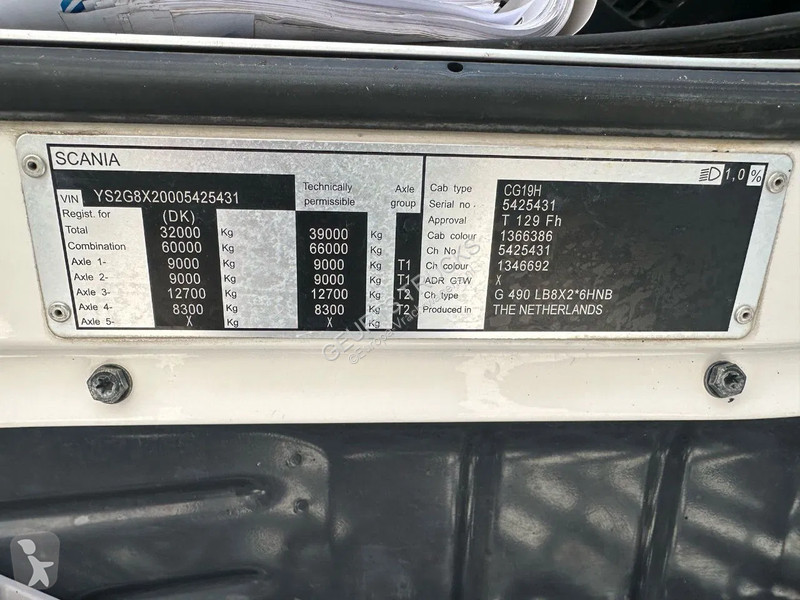 Kamion Scania G490 B8X2*6HNB MET EFFER 955/8S...