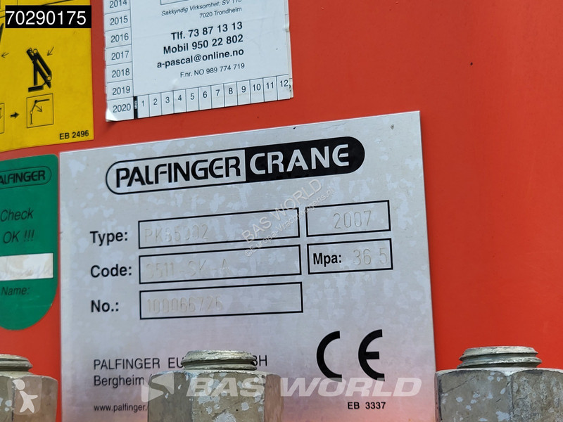 Camion Volvo FM 480 8X2 Palfinger PK02...