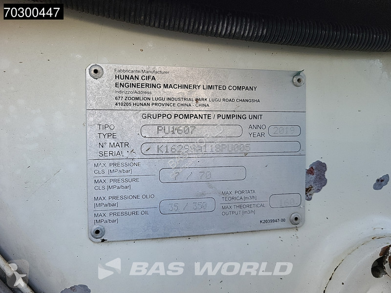 Betonárske zariadenie MAN 41.460 8X4 CIFA...