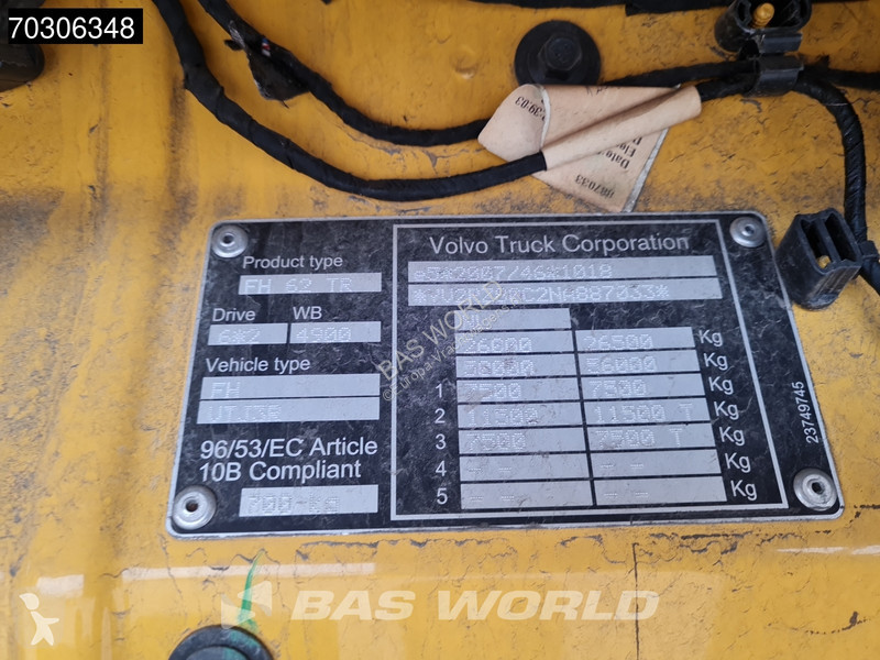 شاحنة Volvo 460 6X2 LNG! Engine Curtainside...