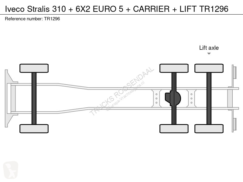 شاحنة Iveco 310 + 6X2 EURO 5 + CARRIER + LIFT