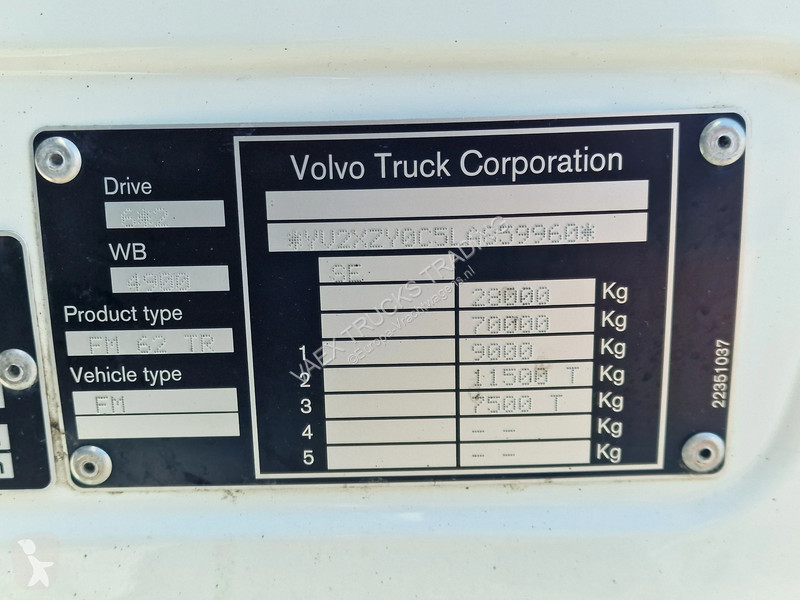 شاحنة Volvo 460 full air - VEB - Zepro lift -...