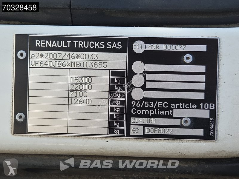شاحنة Renault D 280 D 4X2 19t Caja de 8,50m...