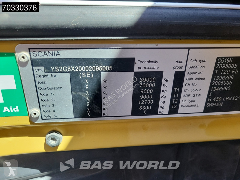 شاحنة Scania G450 8X2 Palfinger PK92002 SH...