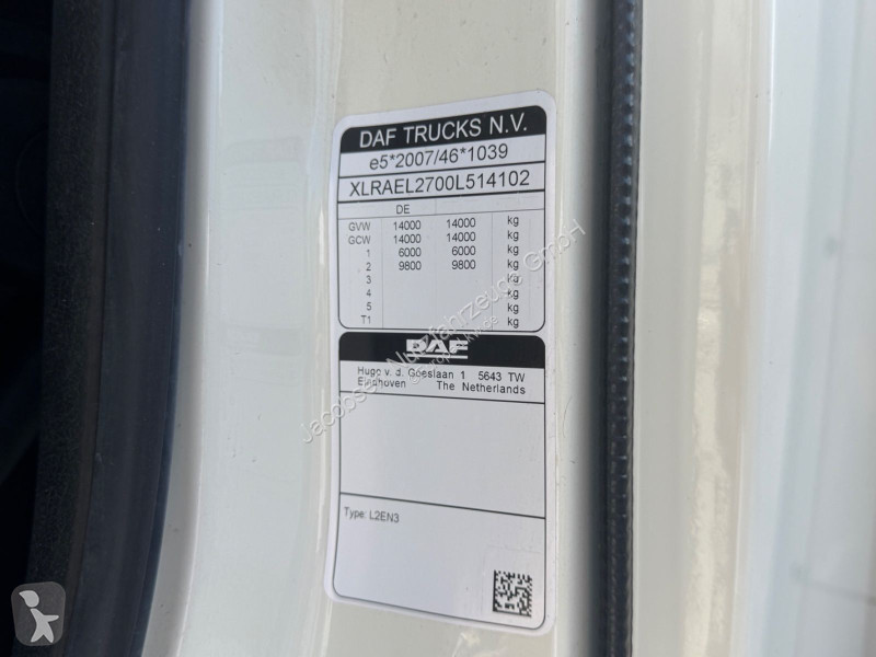 Vrachtwagen DAF 14.260 FA, Schiebeplane 6.1m,...