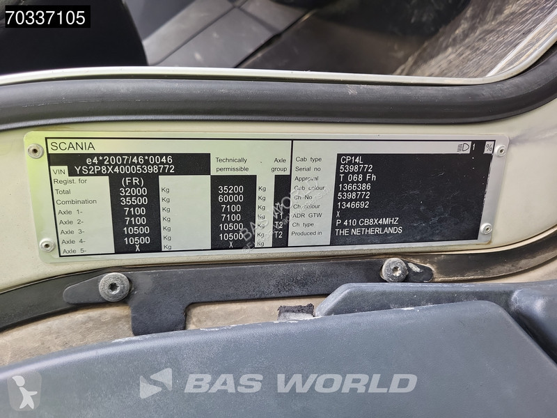 Kamion Scania P410 P 8X4 9m3 iebherr mixer Full...